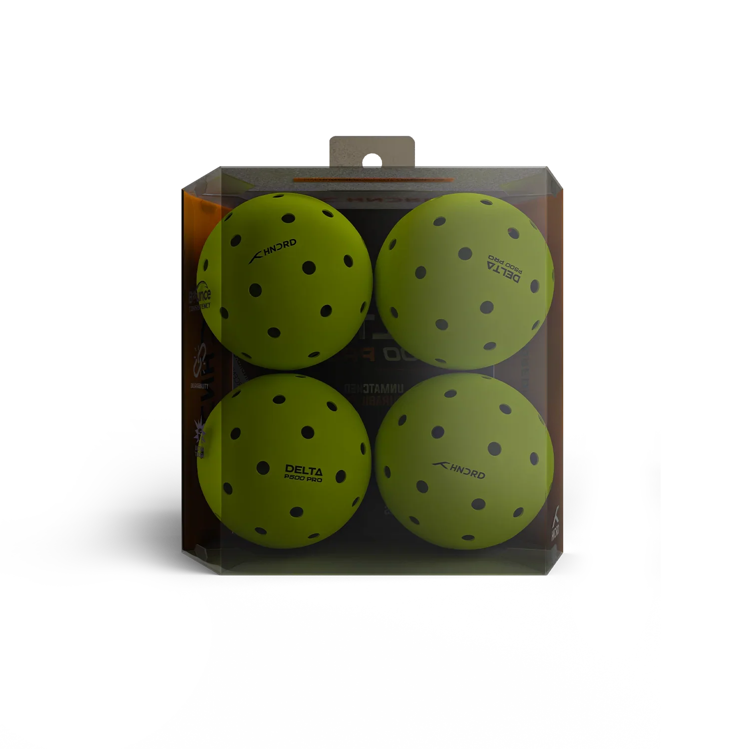 Pickleball balls - Hundred Delta P500 PRO 4-pack - SportYouUp Europe