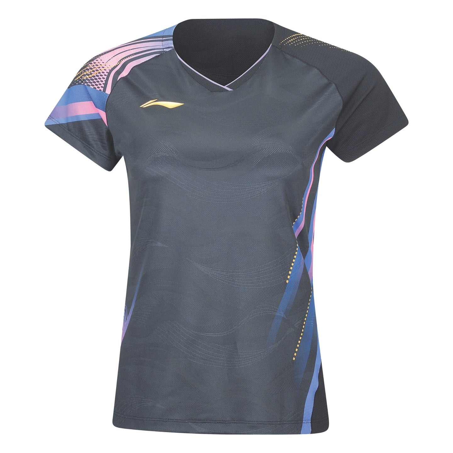Li-Ning Badminton T-Shirt - Li-Ning Side Effect Black Women - SportYouUp Danmark