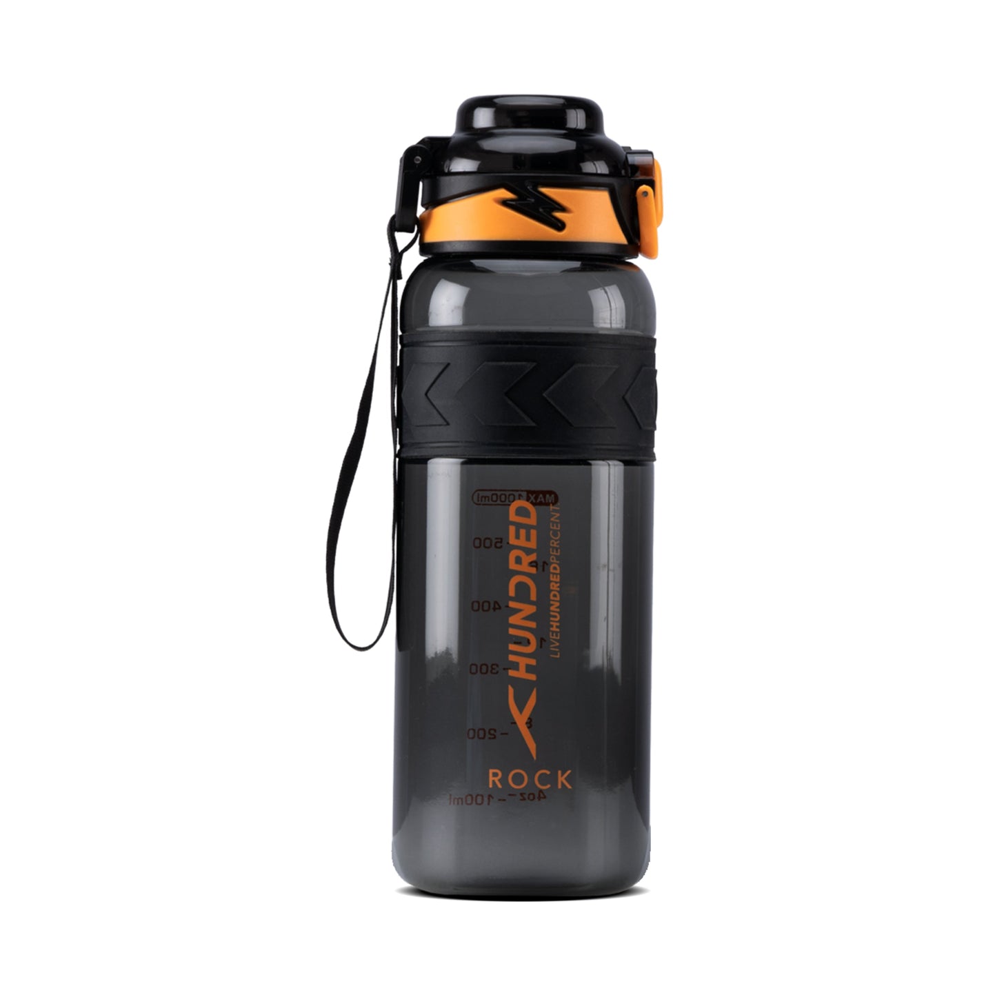 Water Bottle - ROCK Black/Orange