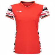 Badminton T-shirt Women - Li-Ning Top Play Red Women - SportYouUp Europe
