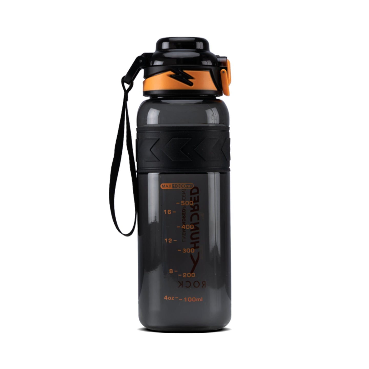 Water Bottle - ROCK Black/Orange