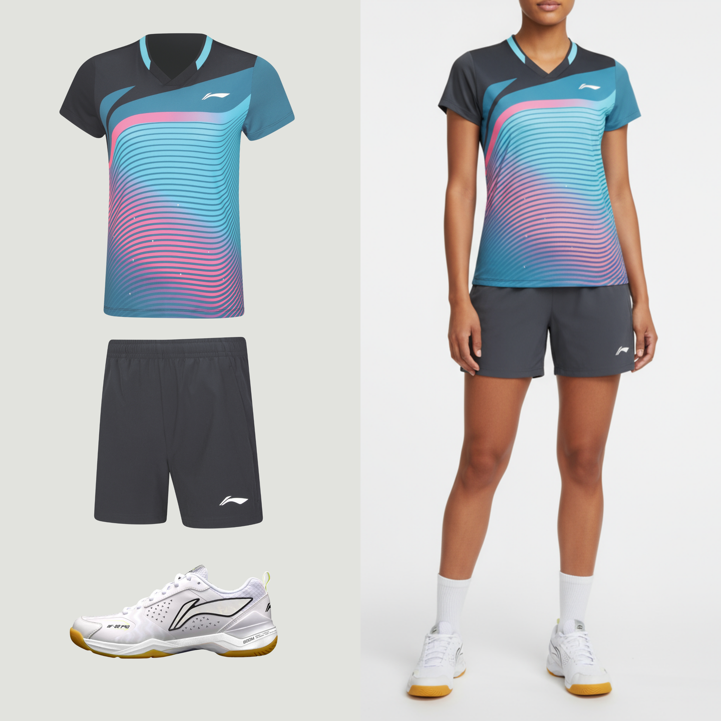 Li-Ning badminton trøje til kvinder med perfekt pasform.