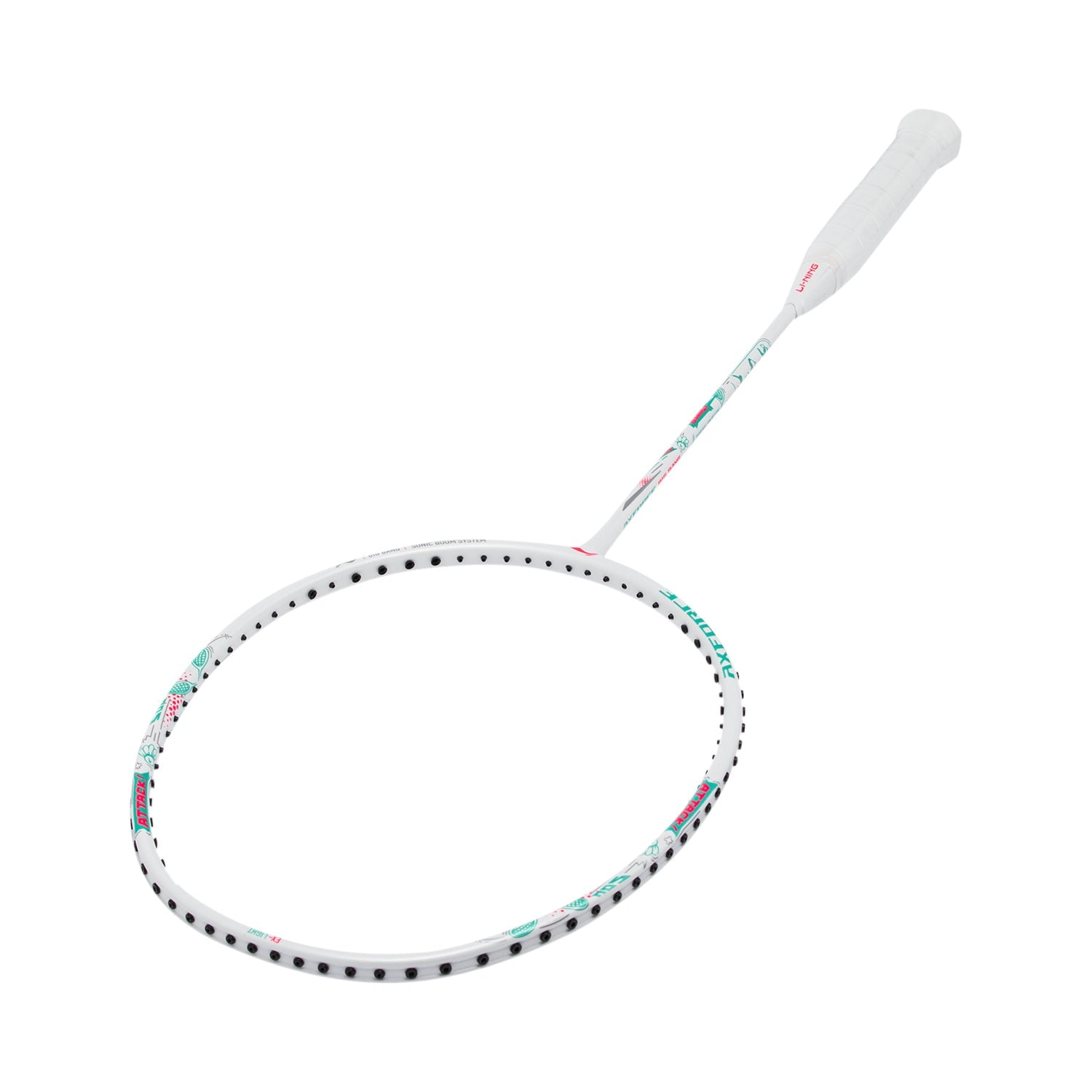 Li-Ning Badminton Racket - Li-Ning AXForce Big Bang White - SportYouUp Europe