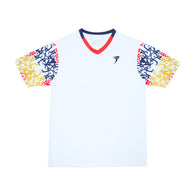 Flypower Badminton T-shirt - Flypower Krakatau 8 White Unisex - SportYouUp Europe