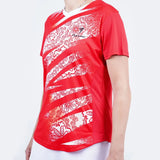 Flypower Badminton T-shirt - Flypower Olympic Jersey Women Red - SportYouUp Europe