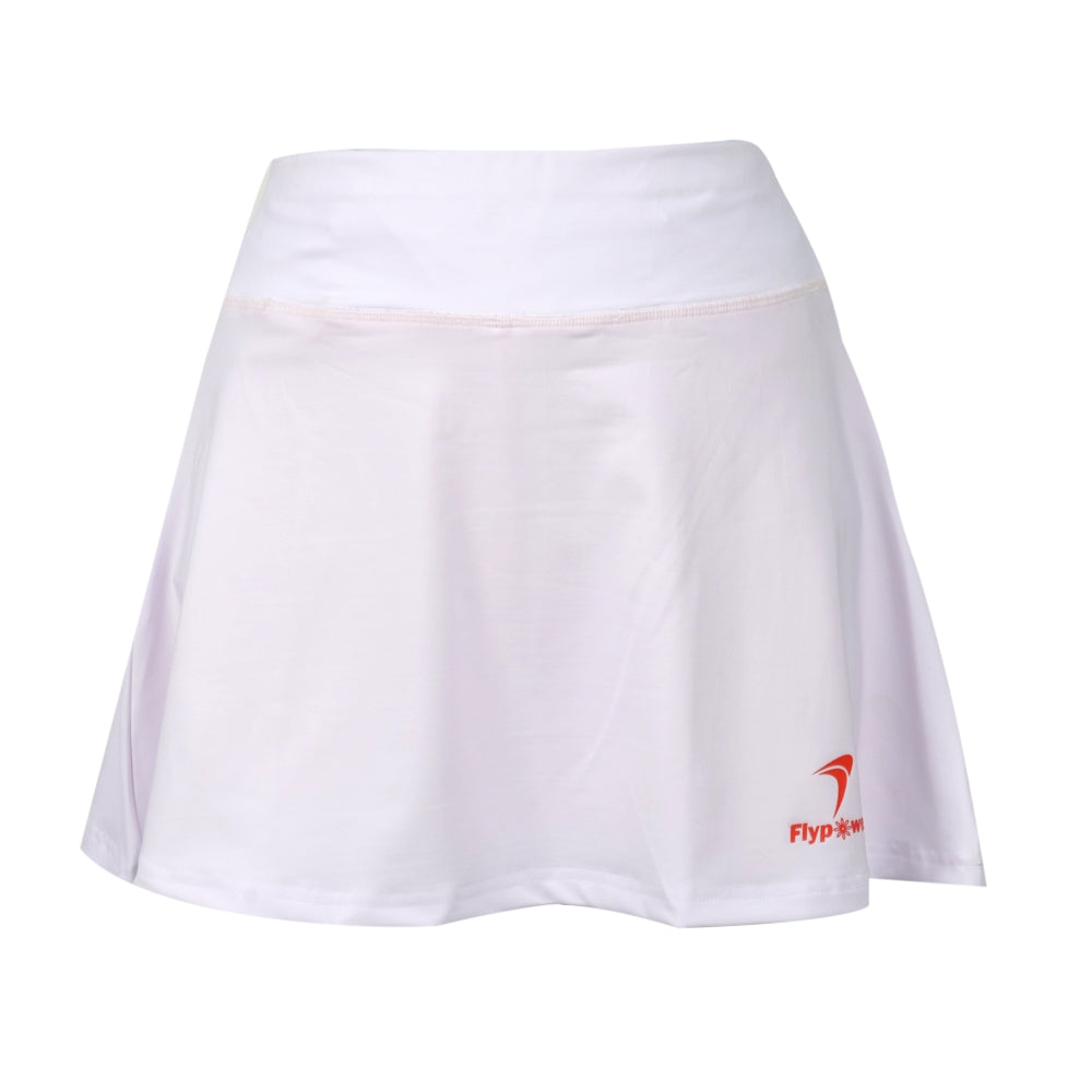 Flypower Badminton Skirt - Flypower Hrusangkali Skirt White - SportYouUp Europe