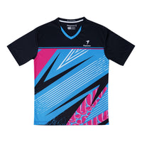 Flypower Badminton T-shirt - Flypower RINJANI 10 Black Unisex - SportYouUp Europe