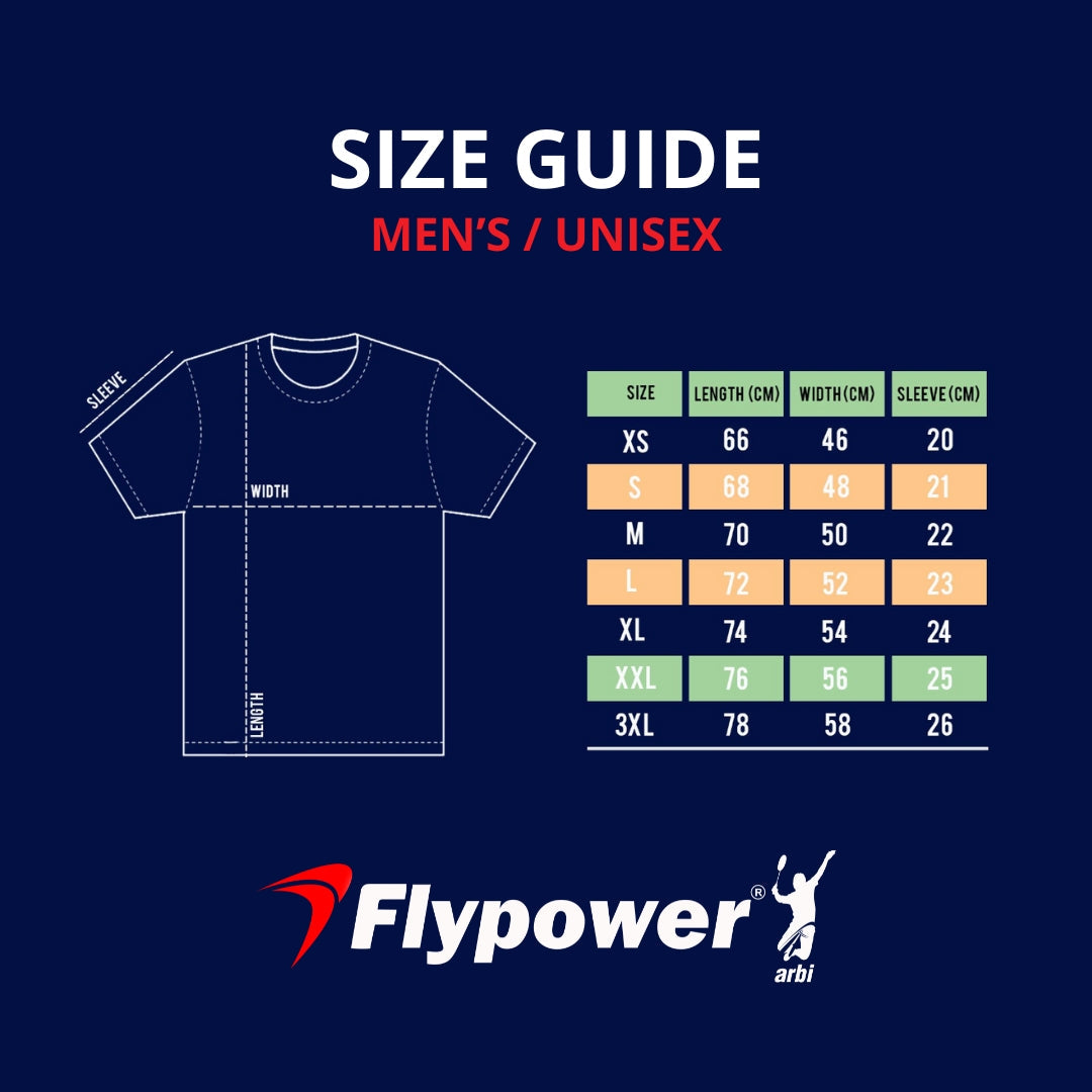 Flypower Badminton T-shirt - Flypower RINJANI 10 White Unisex - SportYouUp Europe