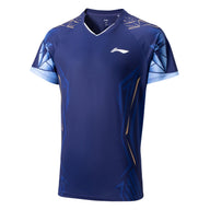 Li-Ning Badminton T-shirt - Li-Ning Play Cool Dark Blue Unisex - SportYouUp Europe