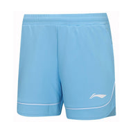 Li-Ning Badminton Shorts Women - Li-Ning Single Stripe Blue - SportYouUp Europe