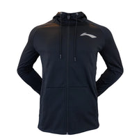 Li-Ning Badminton Tracksuit - Li-Ning Club Black Zip Hoodie Unisex - SportYouUp Europe